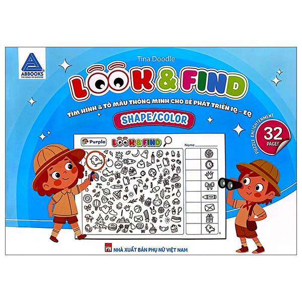 Sách Look And Find - Tìm Hình Và Tô Màu Thông Minh Cho Bé Phát Triển IQ-EQ - - Minh