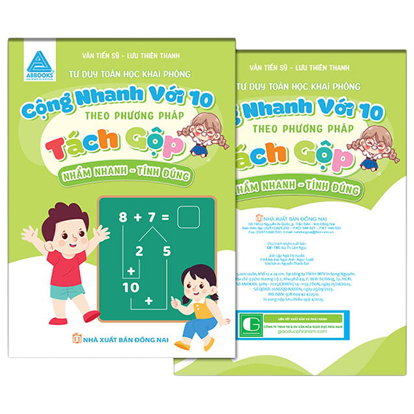 Sách Tư Duy Toán Học Khai Phóng - Nhẩm Nhanh Tính Đúng - Cộng Nhanh Với - Phong Nhã