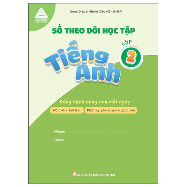 Sổ Theo Dõi Học Tập - Tiếng Anh Lớp 2 - Đồng Hành Cùng Con Mỗi Ngày