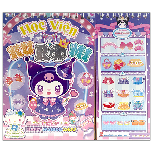 Sách Học Viện Kuromi - Happy Fashion Show - Ngôi Sao Cá Tính - Tiểu Tranh