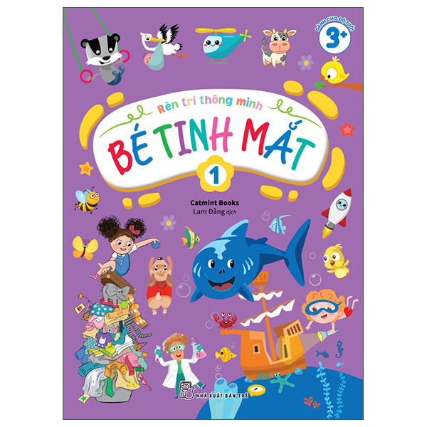 Sách Rèn Trí Thông Minh - Bé Tinh Mắt - Tập 1 - Minh Thông