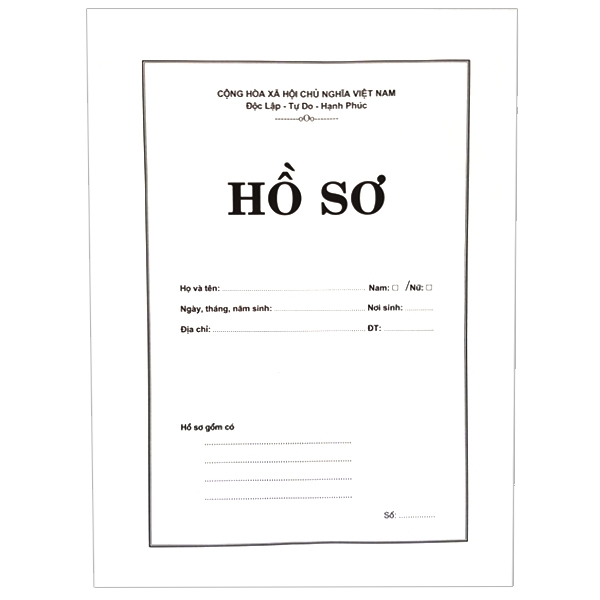 [Phiên chợ sách cũ] Bao Thư Hồ Sơ A4 Trắng