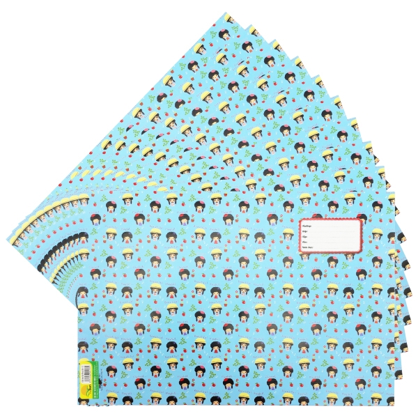 Bộ 10 Giấy Bao Tập Beautiful 255 x 190 mm - The Sun - Màu Xanh Dương