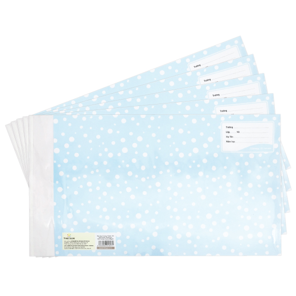 Giấy Bao Tập 2 Trong 1 Bìa Kiếng Dots 205 x 160 mm - The Sun 03 (5 Tờ/Xấp)