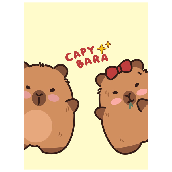 Tập Học Sinh Capybara - 4 Ô Ly - 96 Trang 120gsm - The Sun 02
