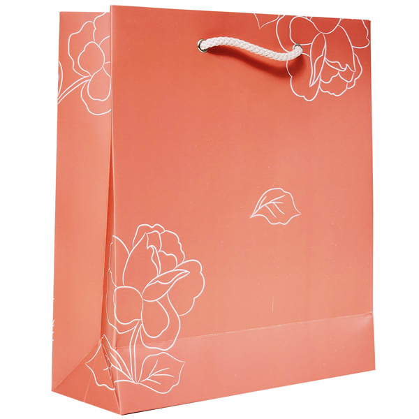 [Phiên chợ sách cũ] Túi Đựng Quà Camellia - Terracotta - 25 x 22 x 8 cm - The Sun 02