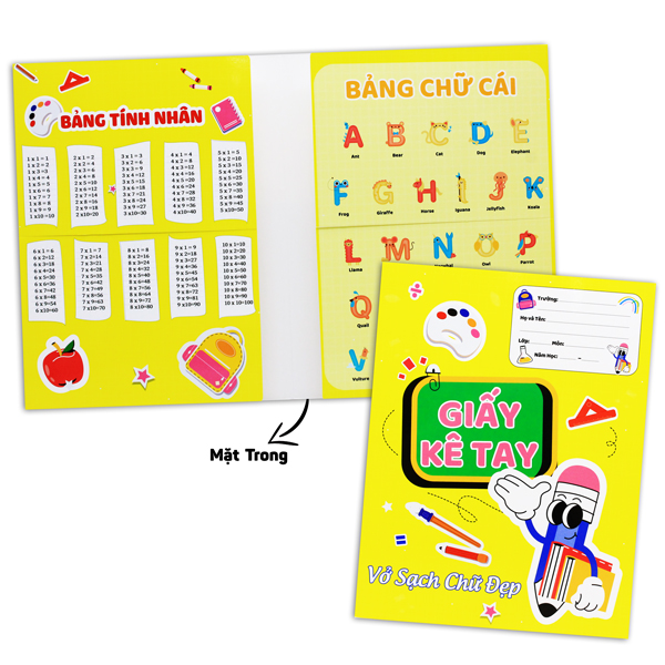 Giấy Kê Tay Tập Funny - 16.5 x 21 cm - The Sun - Màu Vàng