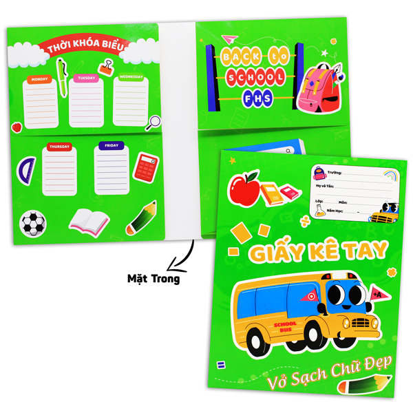 Giấy Kê Tay Tập Funny - 16.5 x 21 cm - The Sun - Màu Xanh Lá