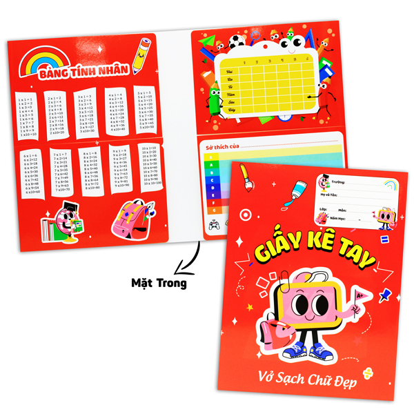 Giấy Kê Tay Tập Funny - 16.5 x 21 cm - The Sun - Màu Đỏ