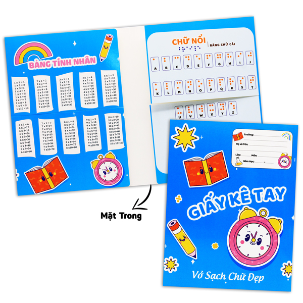 Giấy Kê Tay Tập Funny - 16.5 x 21 cm - The Sun - Màu Xanh Dương