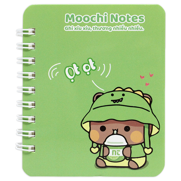 Sổ Lò Xo Moochi Notes A7 - Kẻ Ngang - 160 Trang 300gsm - The Sun 04