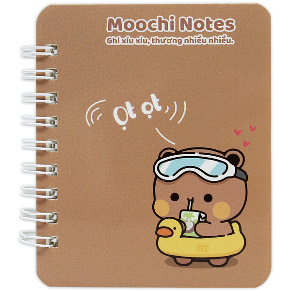 Sổ Lò Xo Moochi Notes A7 - Kẻ Ngang - 160 Trang 300gsm - The Sun 05