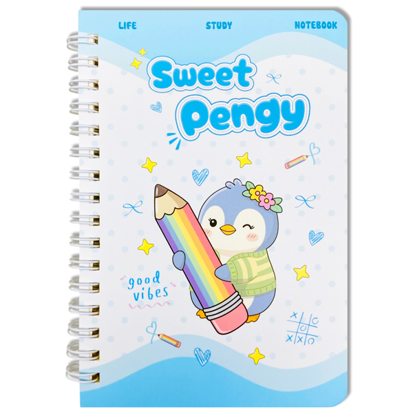 Sổ Lò Xo Sweet Pengy A6 - Kẻ Ngang - 120 Trang 80gsm - The Sun