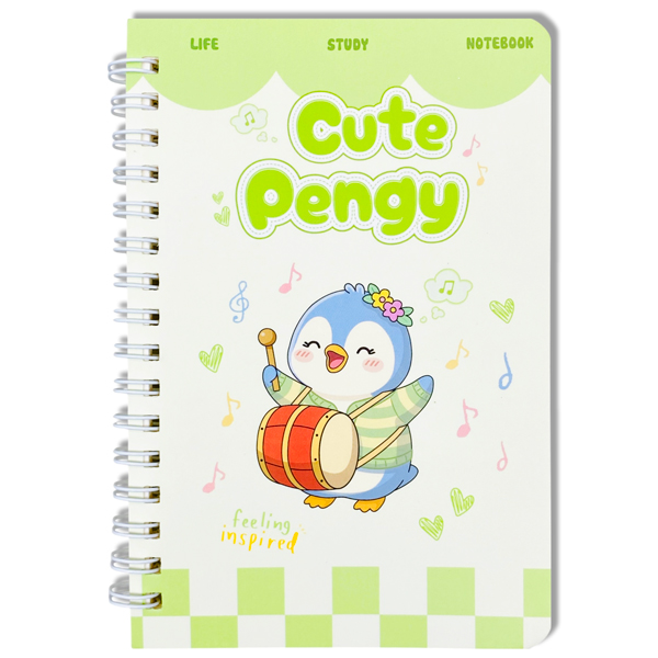 Sổ Lò Xo Cute Pengy A6 - Kẻ Ngang - 120 Trang 80gsm - The Sun