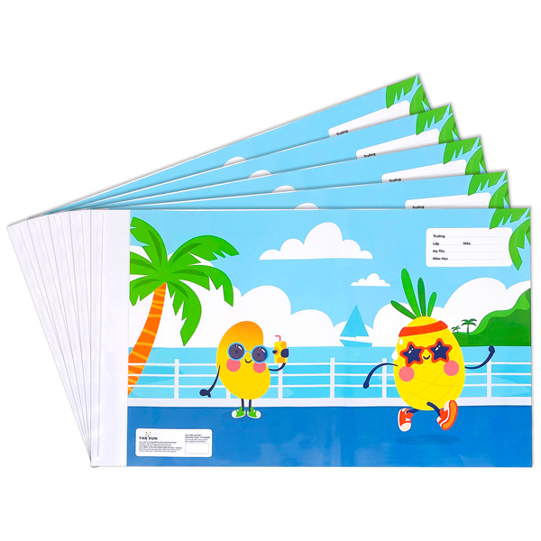 Bao Tập 2 Trong 1 Summer Taste - The Sun (5 Tờ/Xấp) - Pineapple