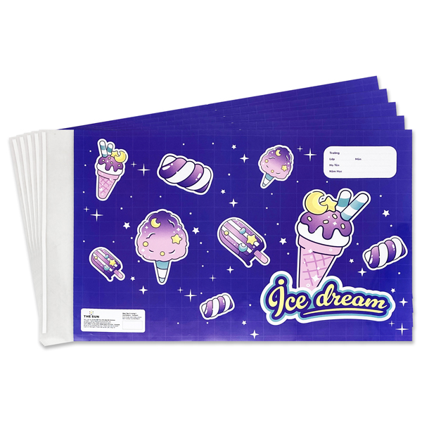 Bao Tập 2 Trong 1 Ice Dream - The Sun (5 Tờ/Xấp) - Currant