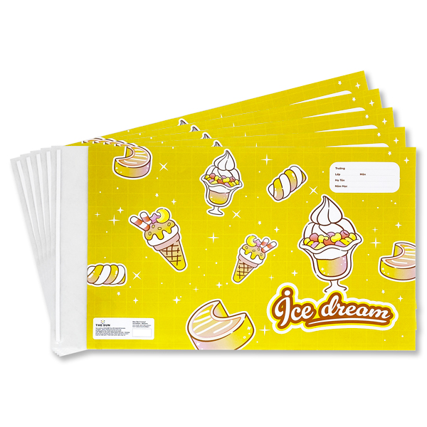 Bao Tập 2 Trong 1 Ice Dream - The Sun (5 Tờ/Xấp) - Banana