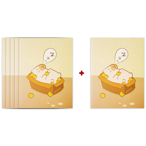 [MUA 5 TẶNG 1] Tập Học Sinh Capybara - 4 Ô Ly - 200 Trang 70gsm - The Sun - Mẫu 4