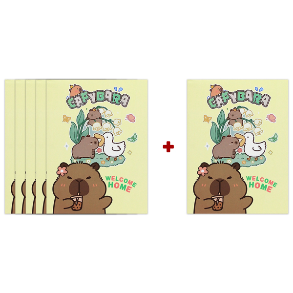 [MUA 5 TẶNG 1] Tập Học Sinh Capybara - 4 Ô Ly - 200 Trang 80gsm - The Sun - Mẫu 4