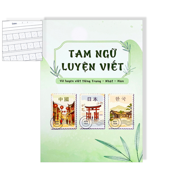 Vở Luyện Viết Tiếng Trung - Nhật - Hàn - 80 Trang 100gsm - The Sun 03