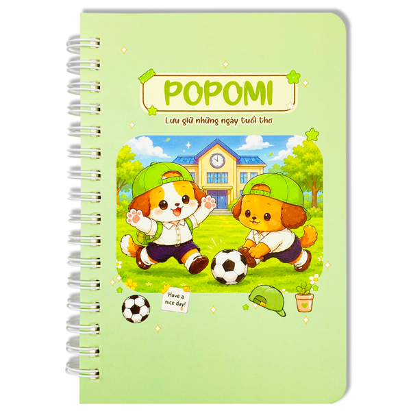 Sổ Lò Xo Teen Popomi A6 - The Sun 04