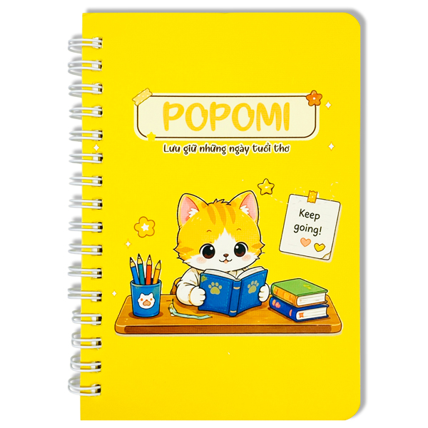 Sổ Lò Xo Teen Popomi A6 - The Sun 05