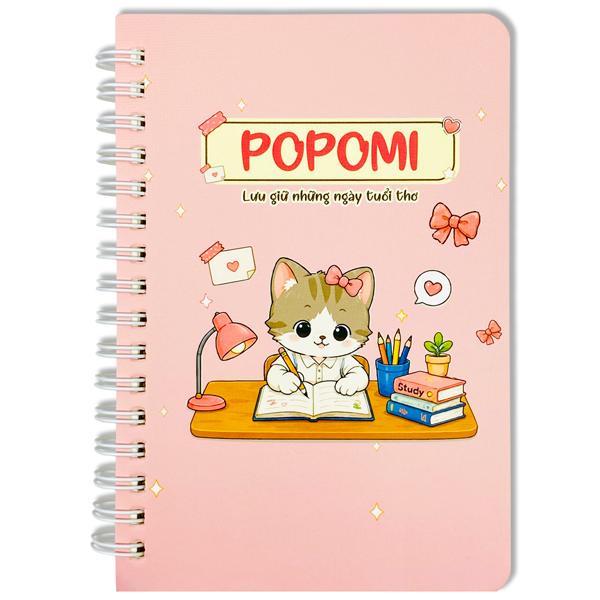 Sổ Lò Xo Teen Popomi A6 - The Sun 06