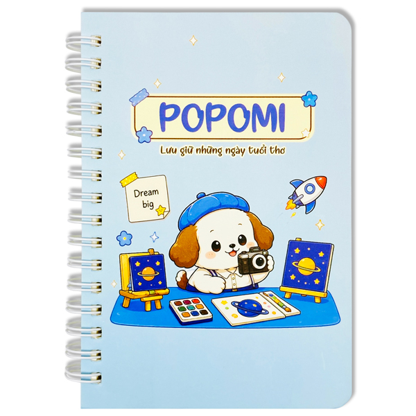 Sổ Lò Xo Teen Popomi A6 - The Sun 07