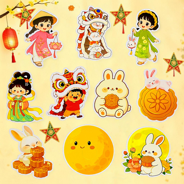 Bộ 10 Tag Kẹo Trung Thu - The Sun