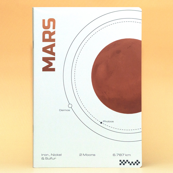 Tập Sinh Viên Outer Space - 4 Ô Ly Ngang - 200 Trang 80gsm - The Sun - Mars