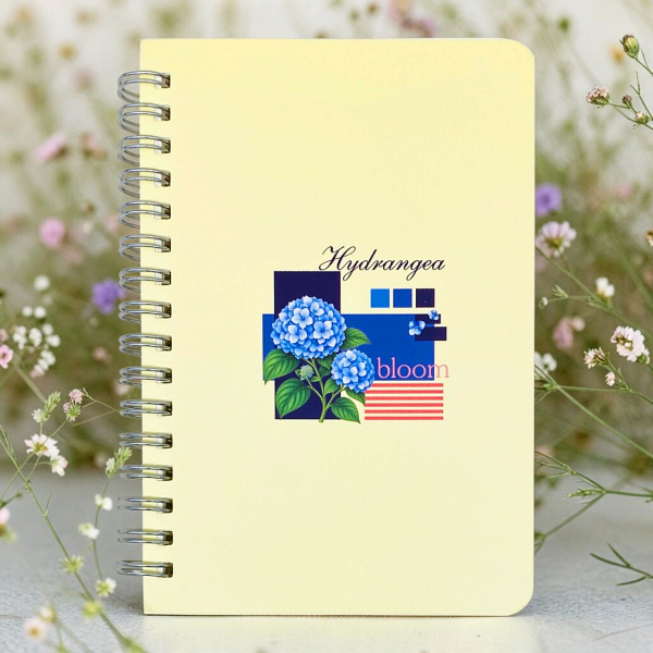 Sổ Lò Xo 4 Flowers Collection A6 - Kẻ Ngang - 200 Trang 70gsm - The Sun 02 - Hoa Cẩm Tú Cầu