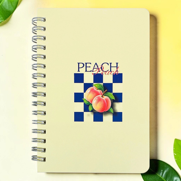 Sổ Lò Xo Four Fruits A6 - Kẻ Ngang - 200 Trang 70gsm - The Sun 01 - Peach