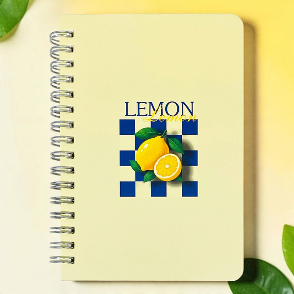 Sổ Lò Xo Four Fruits A6 - Kẻ Ngang - 200 Trang 70gsm - The Sun 04 - Lemon