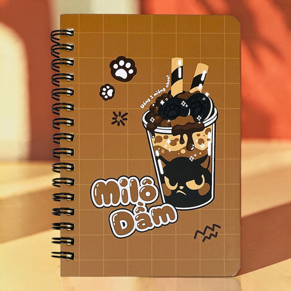 Sổ Lò Xo Tea Bread 1 A6 - Kẻ Ngang - 200 Trang 70gsm - The Sun - Milo Đầm