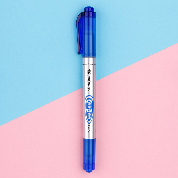 Bút Lông Dầu - Thiên Long PM-04 - Mực Xanh