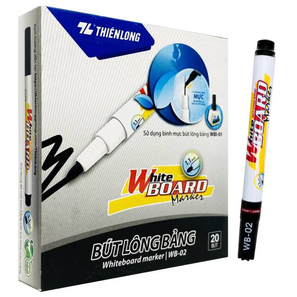 Hộp 20 Bút Lông Bảng - Thiên Long WB-02 - Mực Đen
