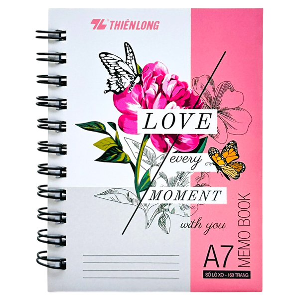 Sổ Lò Xo A7 - Kẻ Ngang - 160 Trang 70gsm - Thiên Long MB-001 - Mẫu 4
