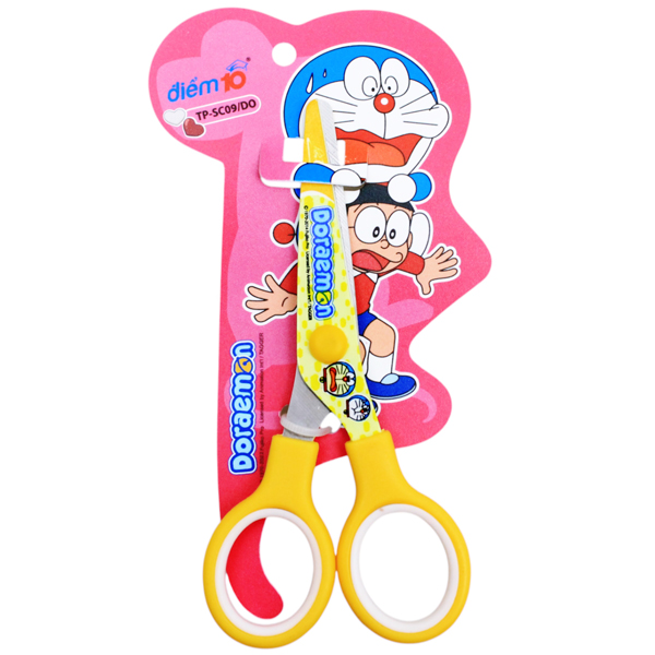 Kéo Học Sinh Doraemon Điểm 10 Thiên Long SC-09/DO - Màu Vàng
