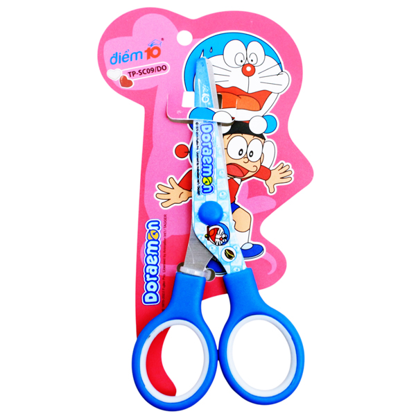 Kéo Học Sinh Doraemon Điểm 10 Thiên Long SC-09/DO - Màu Xanh Dương