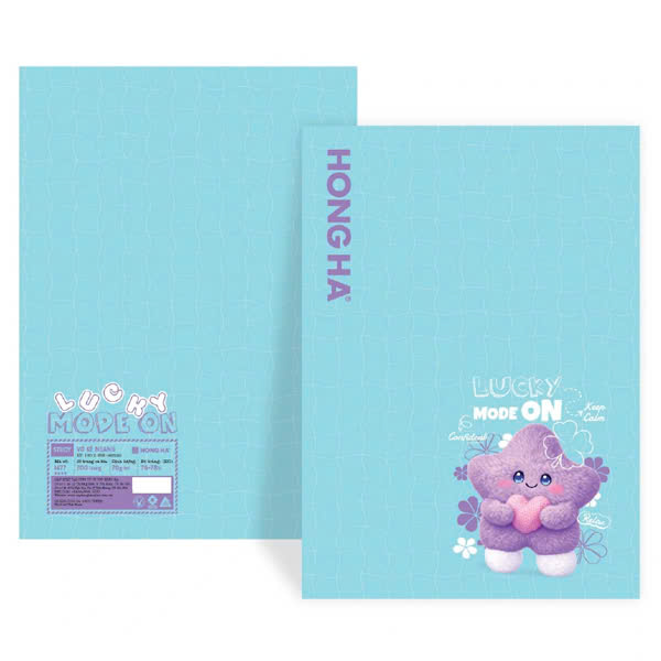 Tập Học Sinh Study Lucky - Kẻ Ngang - 200 Trang 70gsm - Hồng Hà 1477 - Màu Xanh