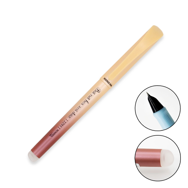 Bút Máy Nét Hoa Xóa Được Sky 0.5 mm - Hồng Hà 2291 - Màu Cam