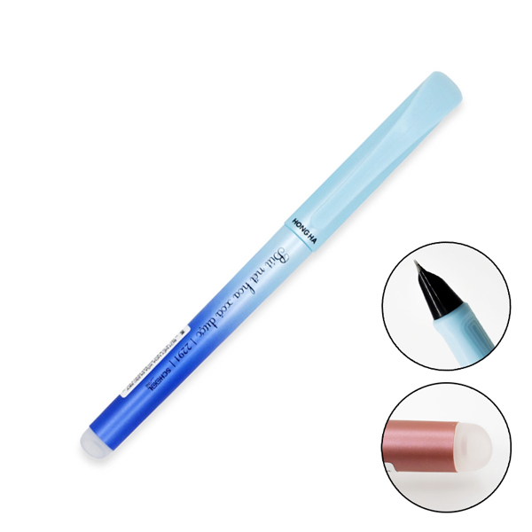 Bút Máy Nét Hoa Xóa Được Sky 0.5 mm - Hồng Hà 2291 - Màu Xanh Dương