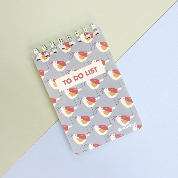 Sổ Lò Xo To Do List A6 - 200 Trang 80gsm - Hồng Hà 4203 - Màu Xám