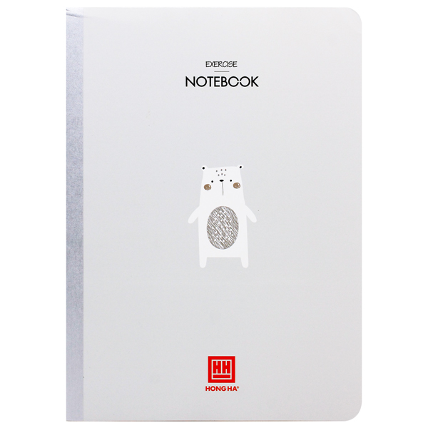 Sổ May Gáy Exercise Notebook - Kẻ Ngang - 300 Trang 58gsm - Hồng Hà 4661 - Màu Xám