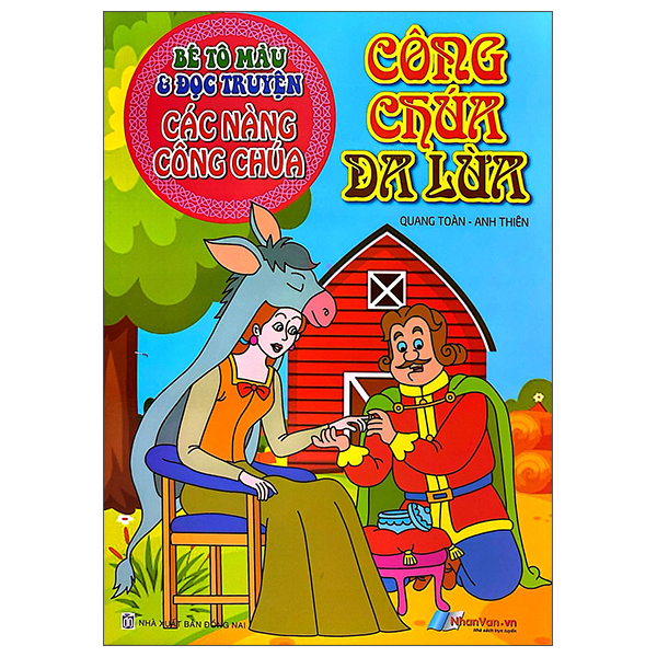 Sách Bé Tô Màu Và Đọc Truyện - Các Nàng Công Chúa - Công Chúa Da Lừa - Anh Thiên