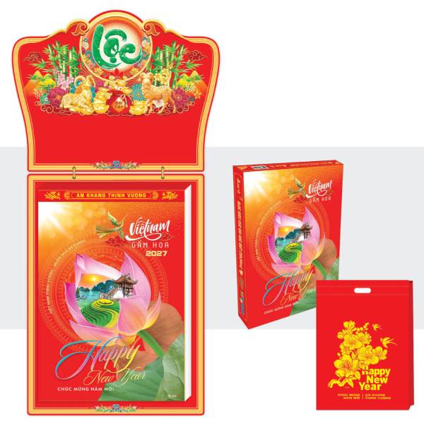Lịch Bloc Siêu Cực Đại Đặc Biệt 2027 - Việt Nam Gấm Hoa - Văn Lang VL01