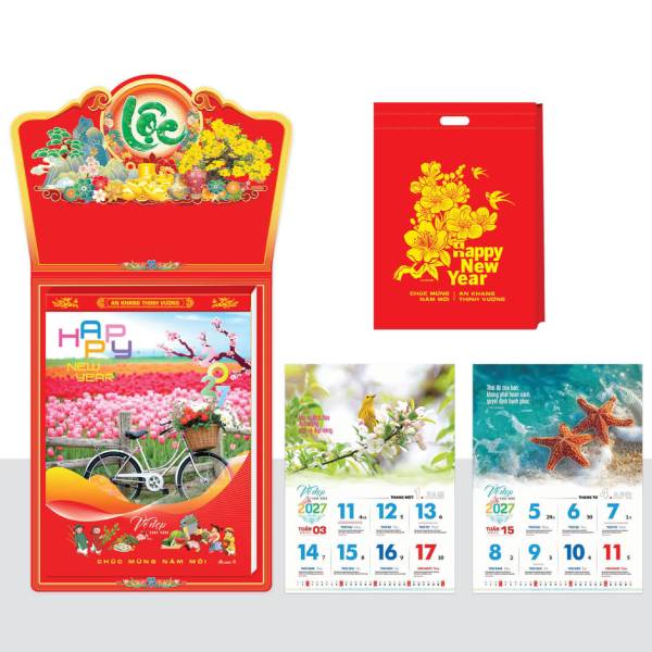Lịch 52 Tuần 2027 - Vẻ Đẹp Cuộc Sống - Văn Lang VL16