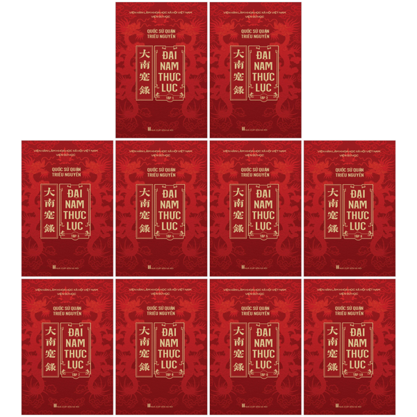 Sách Bộ Sách Đại Nam Thực Lục - Tập 1-10 (Bộ 10 Tập) - Bìa Cứng - Viện Sử học