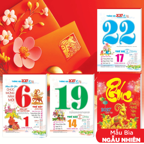 Lịch Bloc Đại Lỡ - 13 x 19 cm - Sách Thời Đại NST10 (Bao Bì Giao Ngẫu Nhiên)