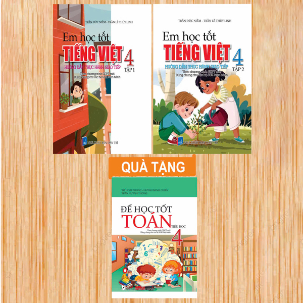 Sách Bộ Sách Em Học Tốt Tiếng Việt 4 - Tập 1 + Tập 2 (Bộ 2 Cuốn) - - Lê Linh